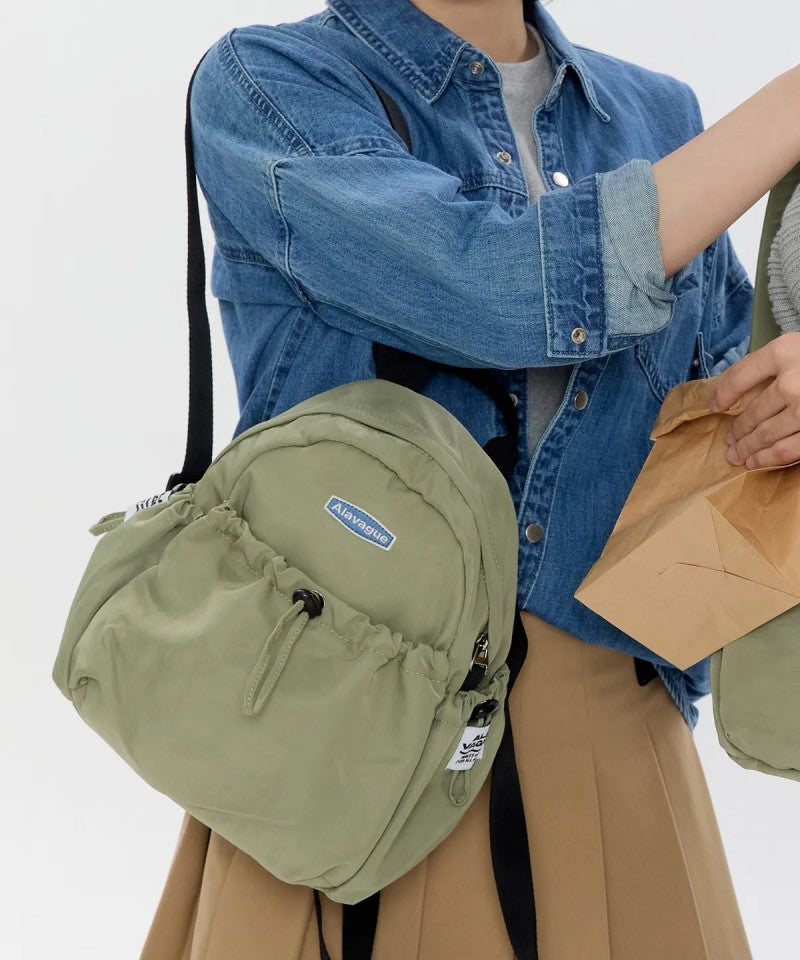 【WE ARE】韓國ALAVAGUE休閒雙肩背包듀공백 S