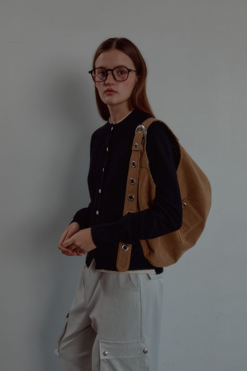 【WE ARE】韓國Leterie時尚單肩包BUCKLEREVERSIBLESHOULDERBAG