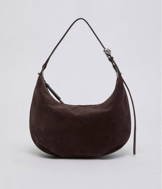 【WE ARE】Korea Archivepke Luv moon bag suede armpit bag OVBAX24607