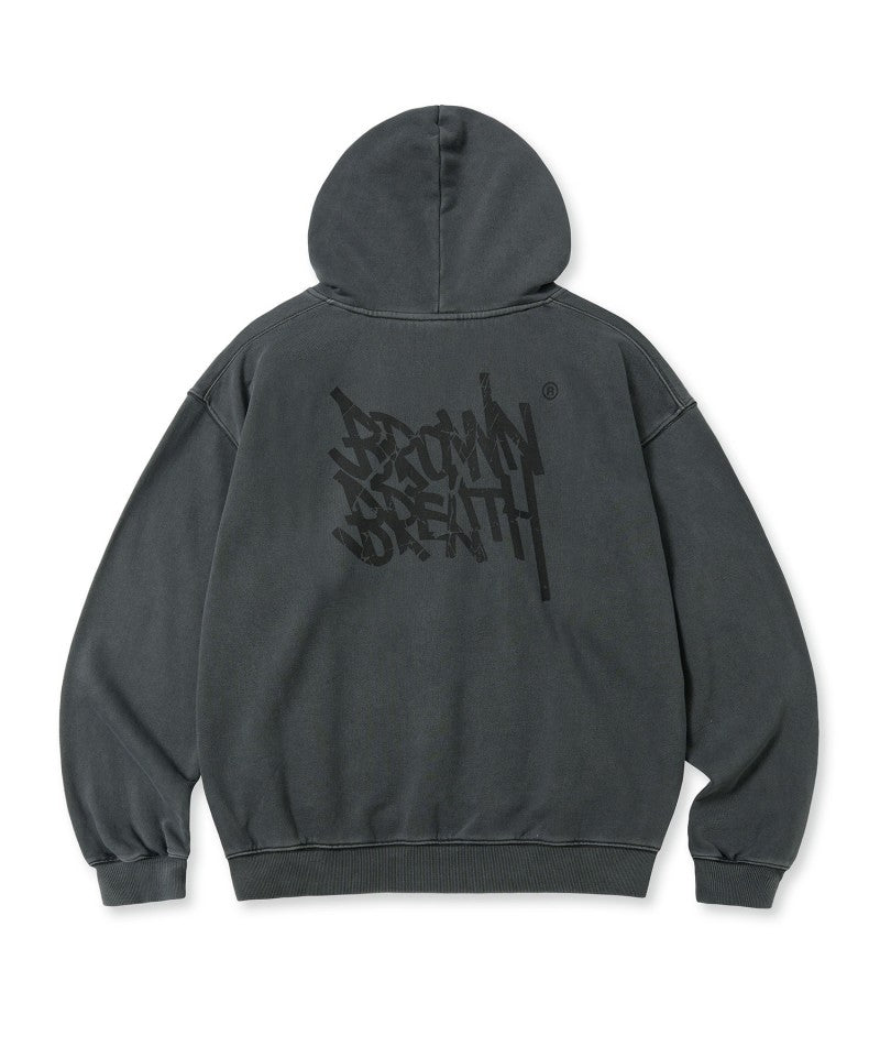 【WE ARE】韓國BROWNBREATH 水洗刷舊logo帽Ｔ BKFMHDB01