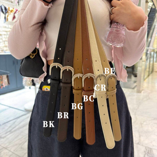 大茜選品【WE ARE】韓國東大門EO 義大利牛皮皮帶20260412-1