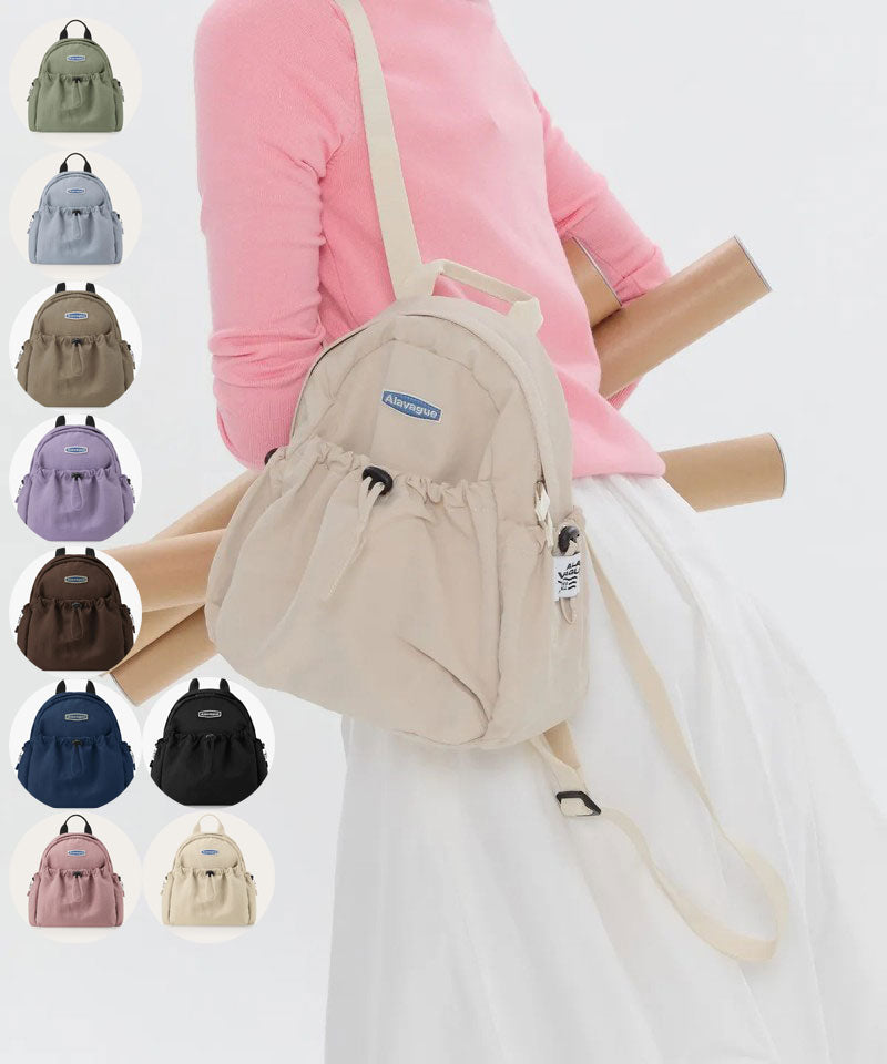 【WE ARE】韓國ALAVAGUE休閒雙肩背包듀공백 S