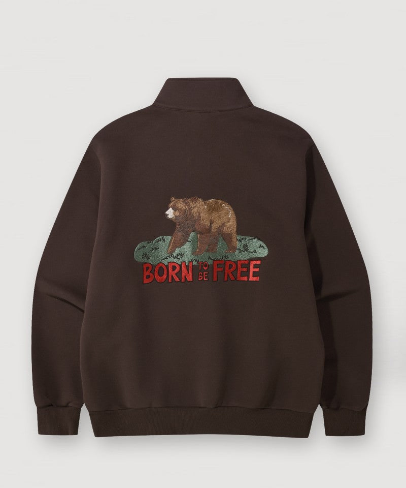 【WE ARE】韓國JEEP休閒半拉鏈領大學T衛衣JQ4TSU844