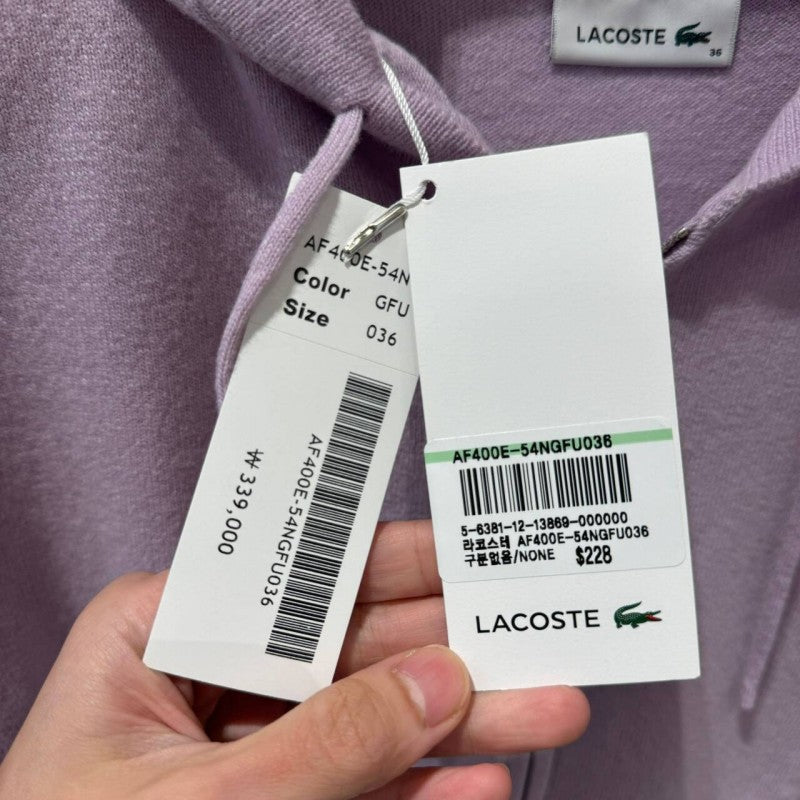 折扣 女款【WE ARE】韓國LACOSTE 羊毛連帽外套AF400E54N