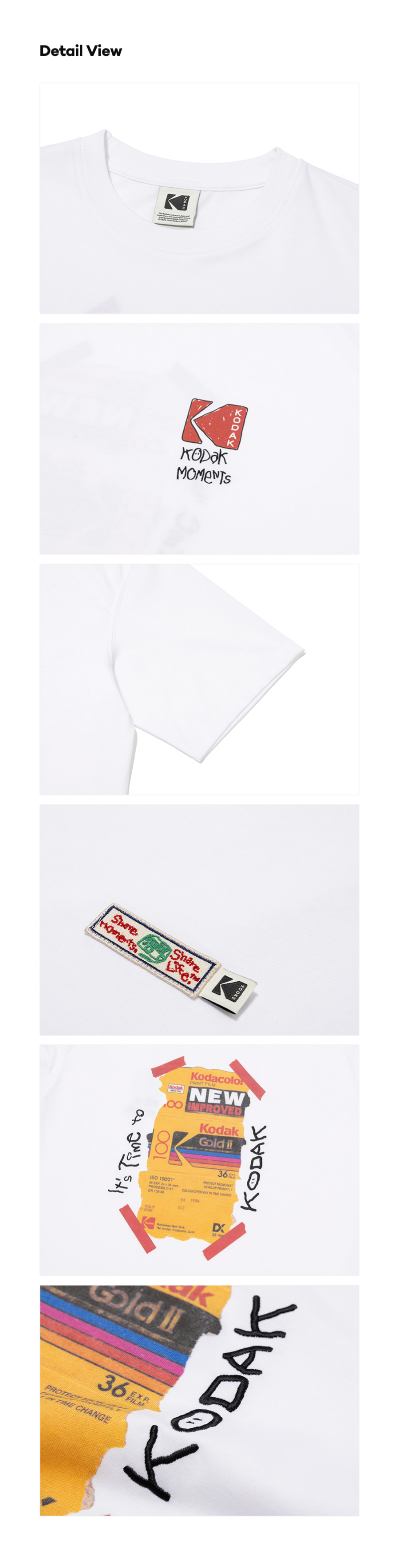 【WE ARE】韓國KODAK柯達 Aerocool手繪膠卷短袖T恤 K5323LRS74