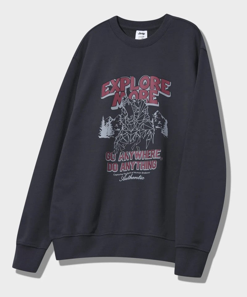 【WE ARE】韓國JEEP休閒圓領大學T衛衣JQ5TSU816