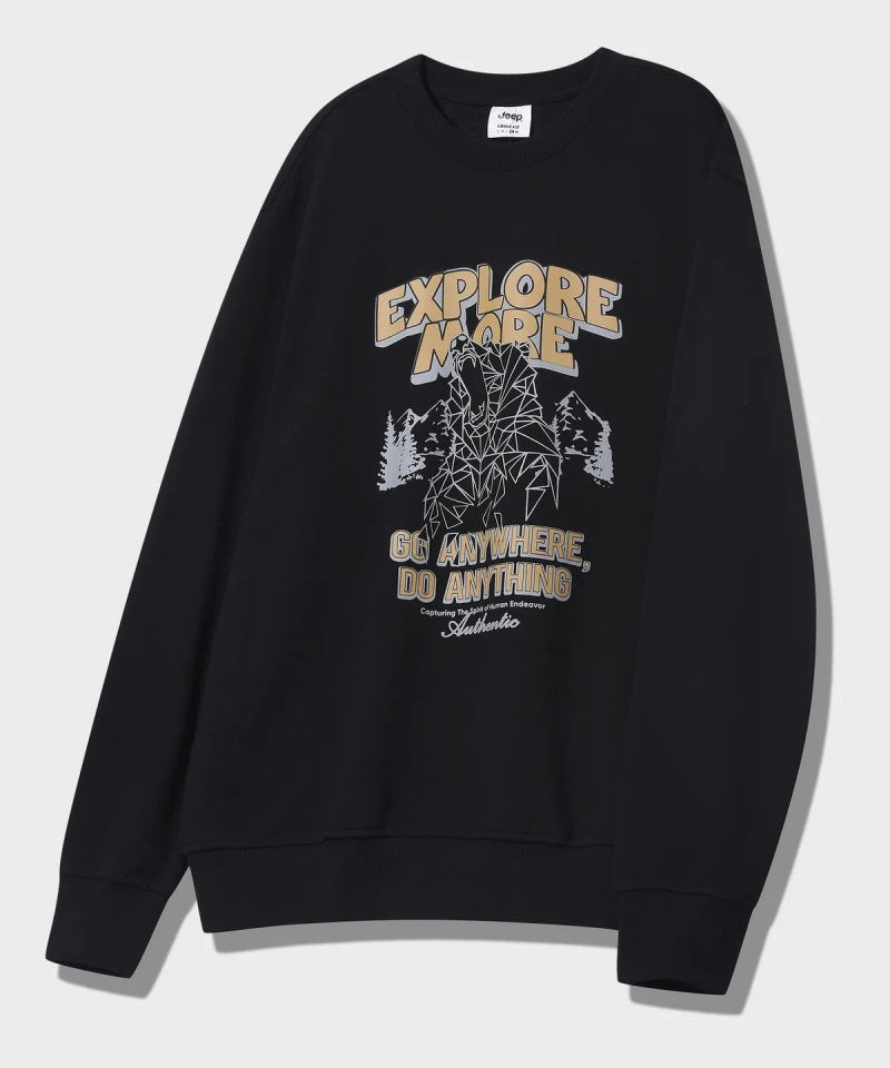 【WE ARE】韓國JEEP休閒圓領大學T衛衣JQ5TSU816