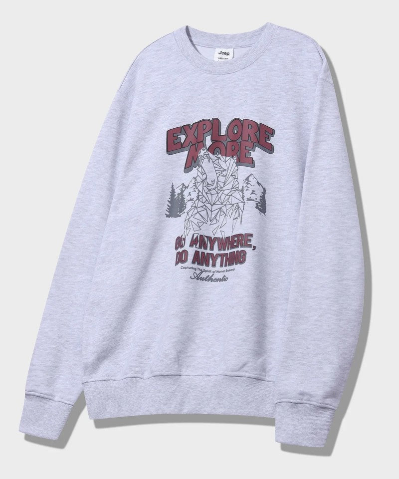 【WE ARE】韓國JEEP休閒圓領大學T衛衣JQ5TSU816