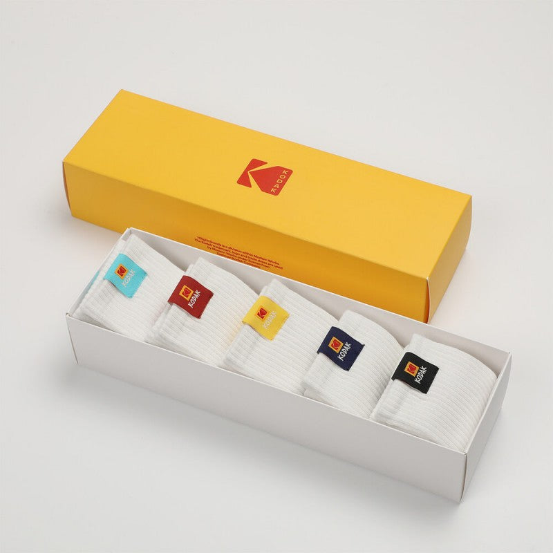 【WE ARE】韓國KODAK柯達休閒襪子5色一組K5343LSC26