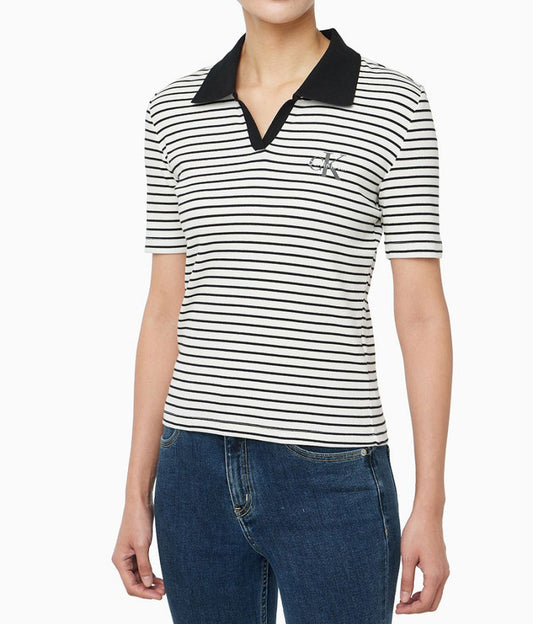 【WE ARE】韓國Calvin Klein條紋短袖T恤47F835G