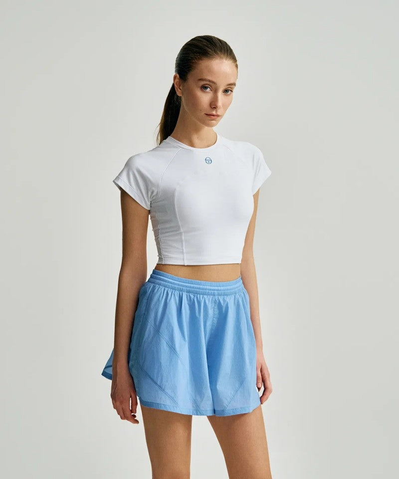 【WE ARE】韓國SERGIO TACCHINI 女款自帶胸墊馬甲線短T TWRS15453