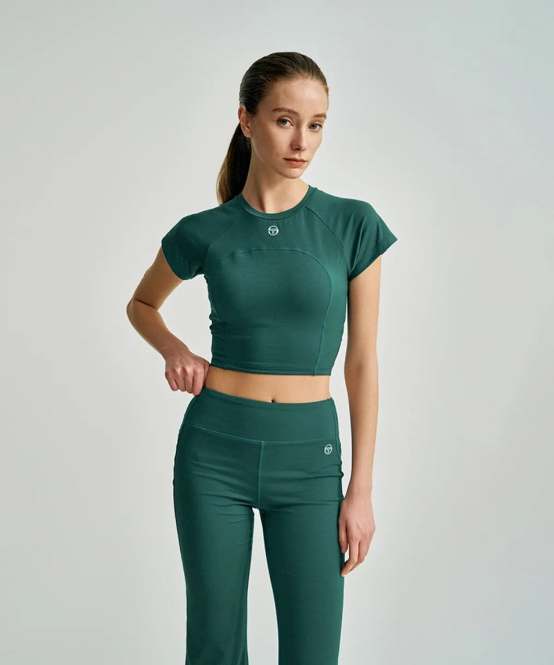 【WE ARE】韓國SERGIO TACCHINI 女款自帶胸墊馬甲線短T TWRS15453
