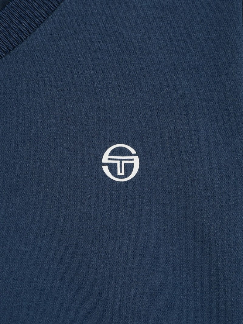 【WE ARE】韓國SERGIO TACCHINI小V領微短版大學T  TWMT15164
