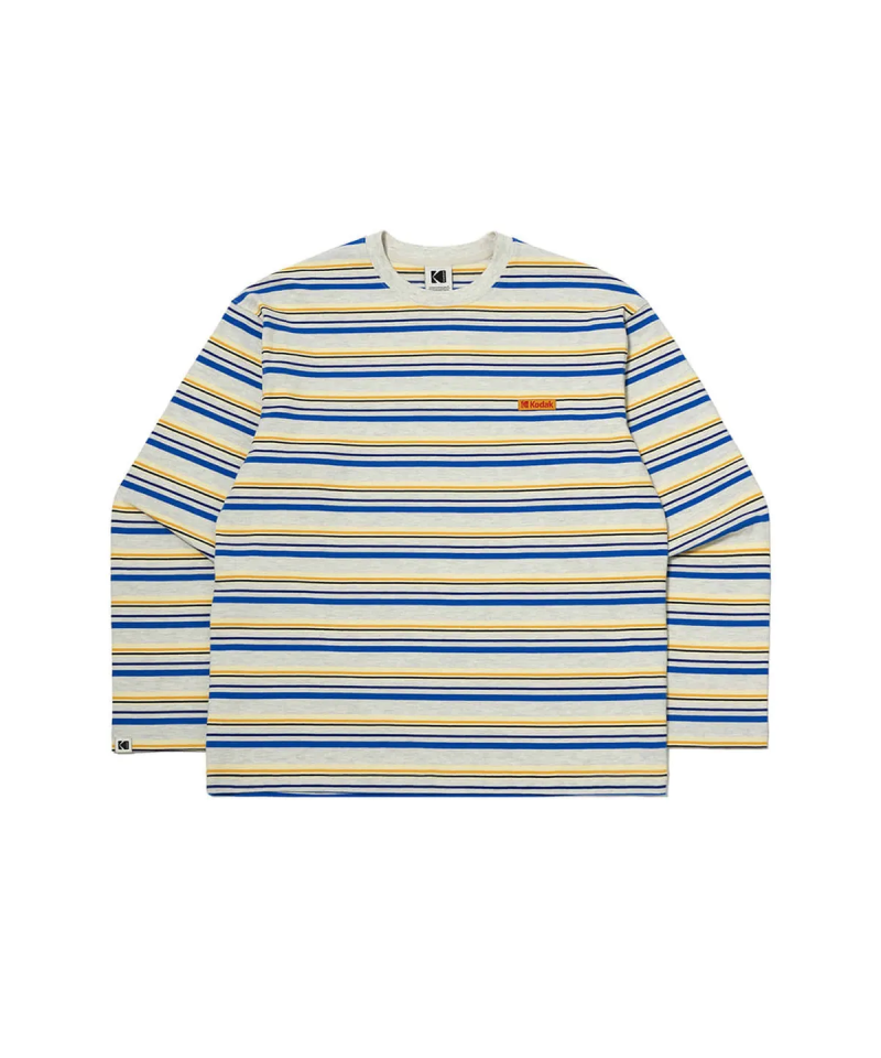 【WE ARE】韓國KODAK柯達條紋長袖T恤K5323LRL83