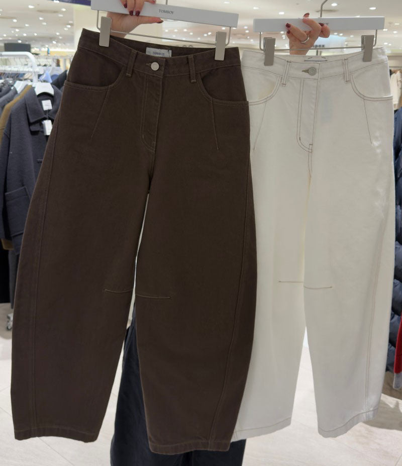 （建議165以下）【WE ARE】韓國Studio Tomboy 休閒彎刀褲（版型偏大） 9106162551