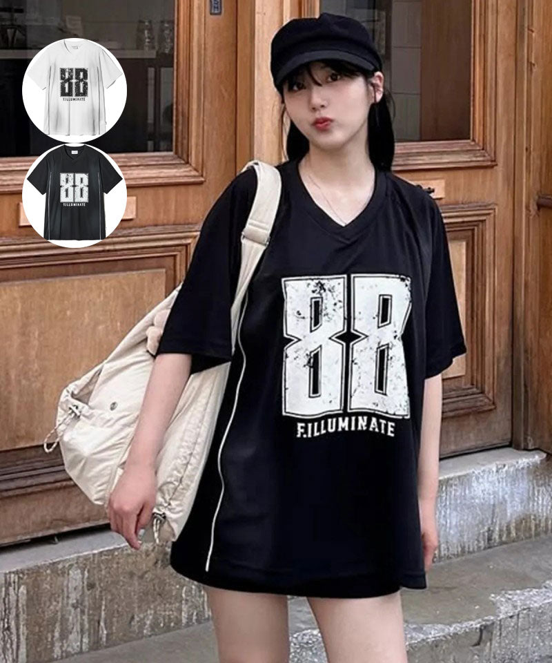 【WE ARE】韓國FILLUMINATE休閒短袖T恤FBEUUTS189