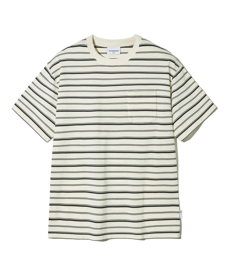 【WE ARE】韓國FILLUMINATE休閒條紋短袖T恤FBEUUST216