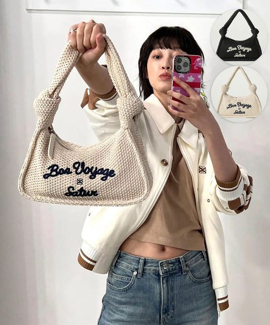 【WE ARE】韓國Satur 編織手提包SA255WAB02