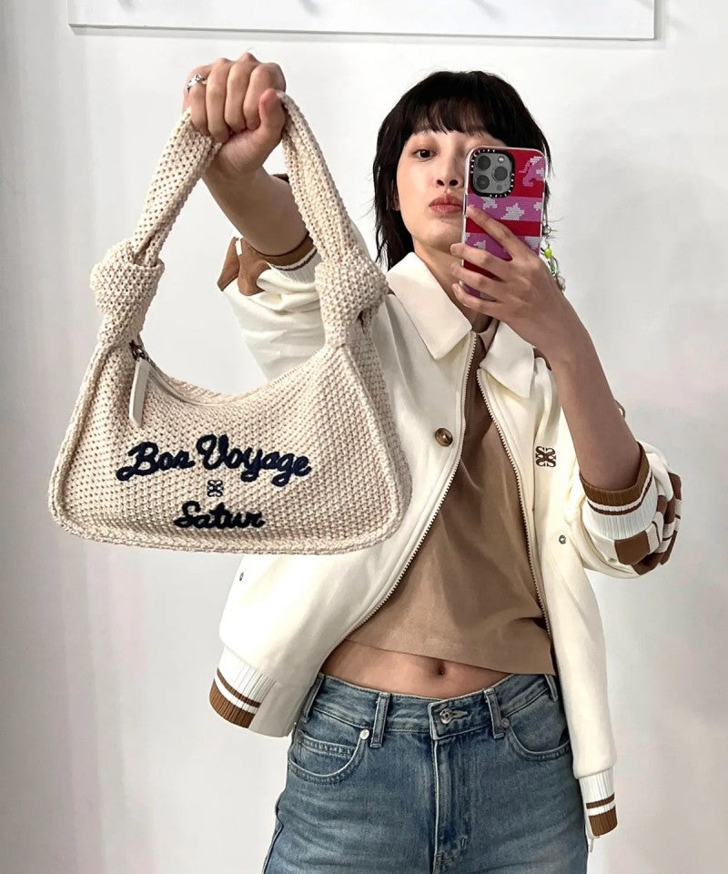 【WE ARE】韓國Satur 編織手提包SA255WAB02