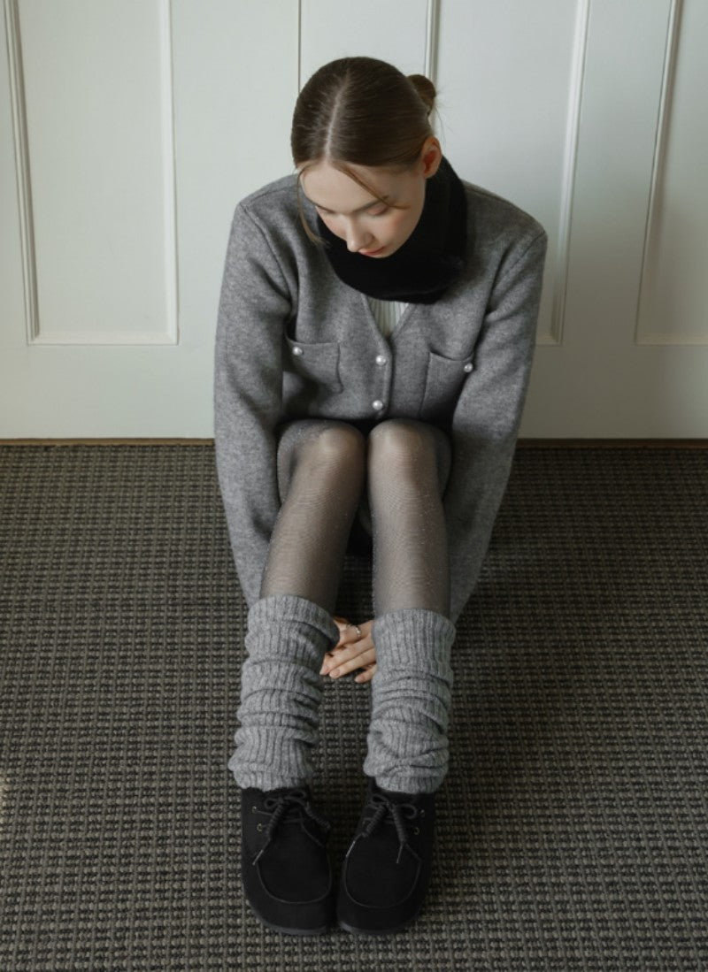 【WE ARE】韓國CHAAKAN 羊羔毛樂福鞋WTSDR4F868