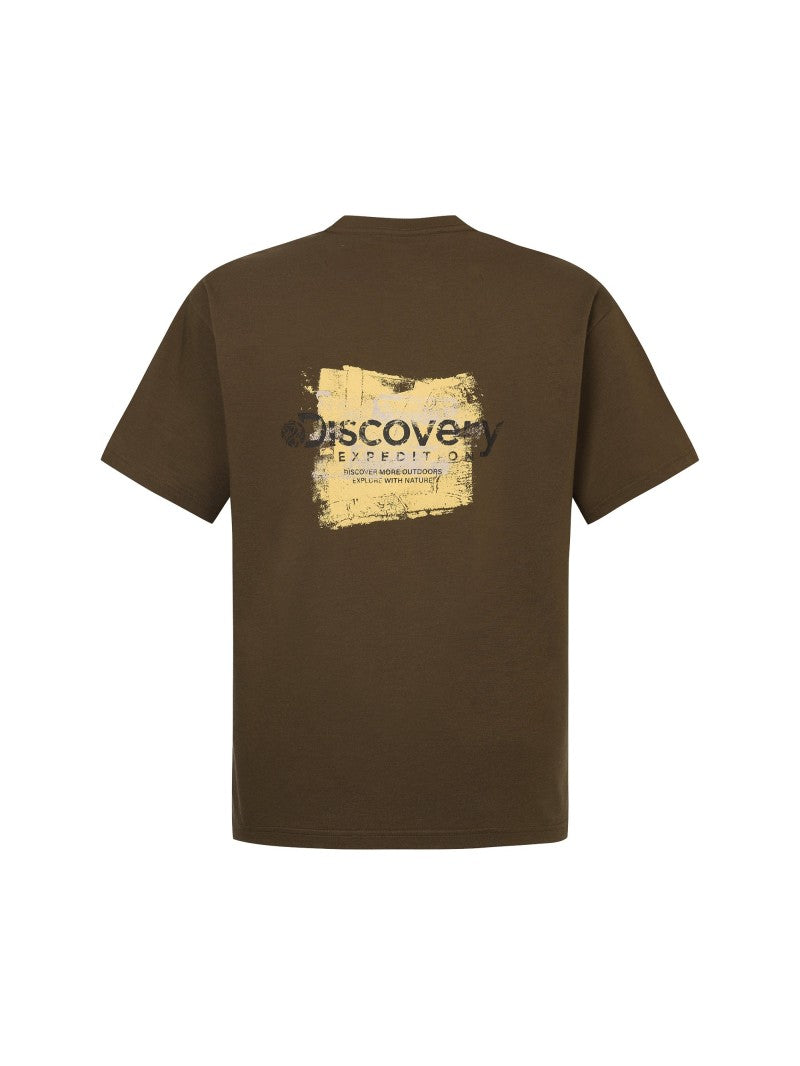 【WE ARE】韓國Discovery SORONA涼感油漆LOGO短袖T恤 DXRS7G053