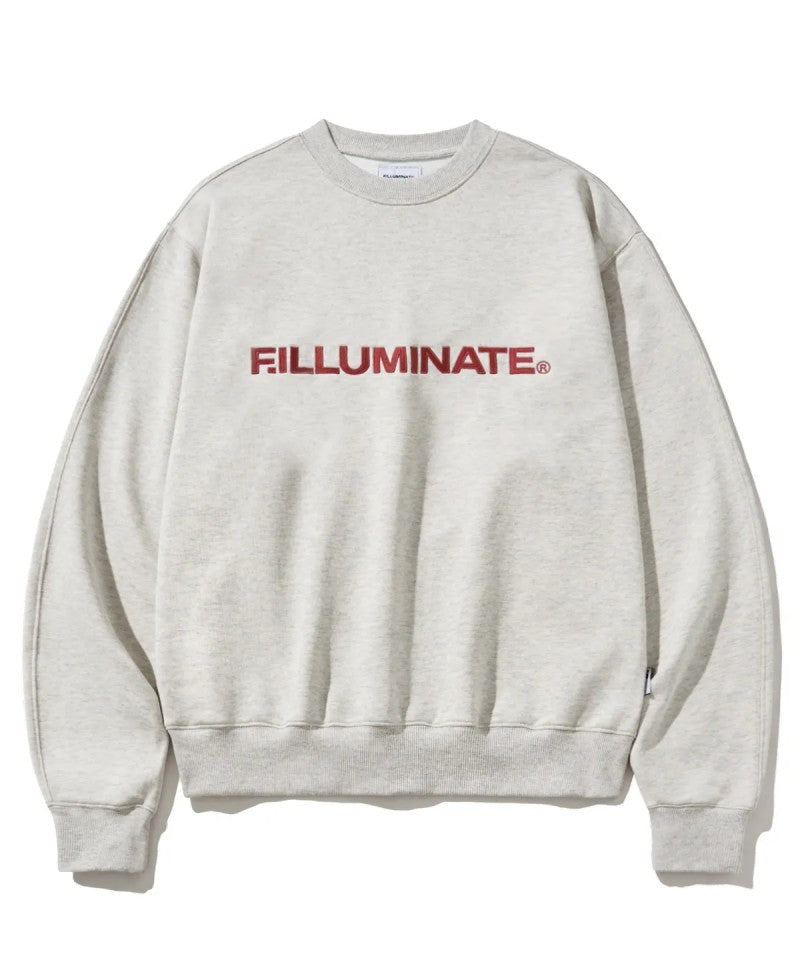 【WE ARE】韓國FILLUMINATE圓領字母大學T衛衣FBEFUTM004
