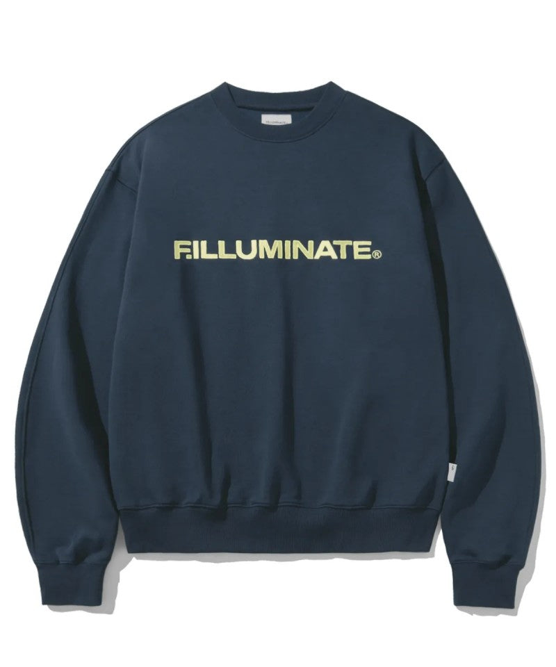 【WE ARE】韓國FILLUMINATE圓領字母大學T衛衣FBEFUTM004