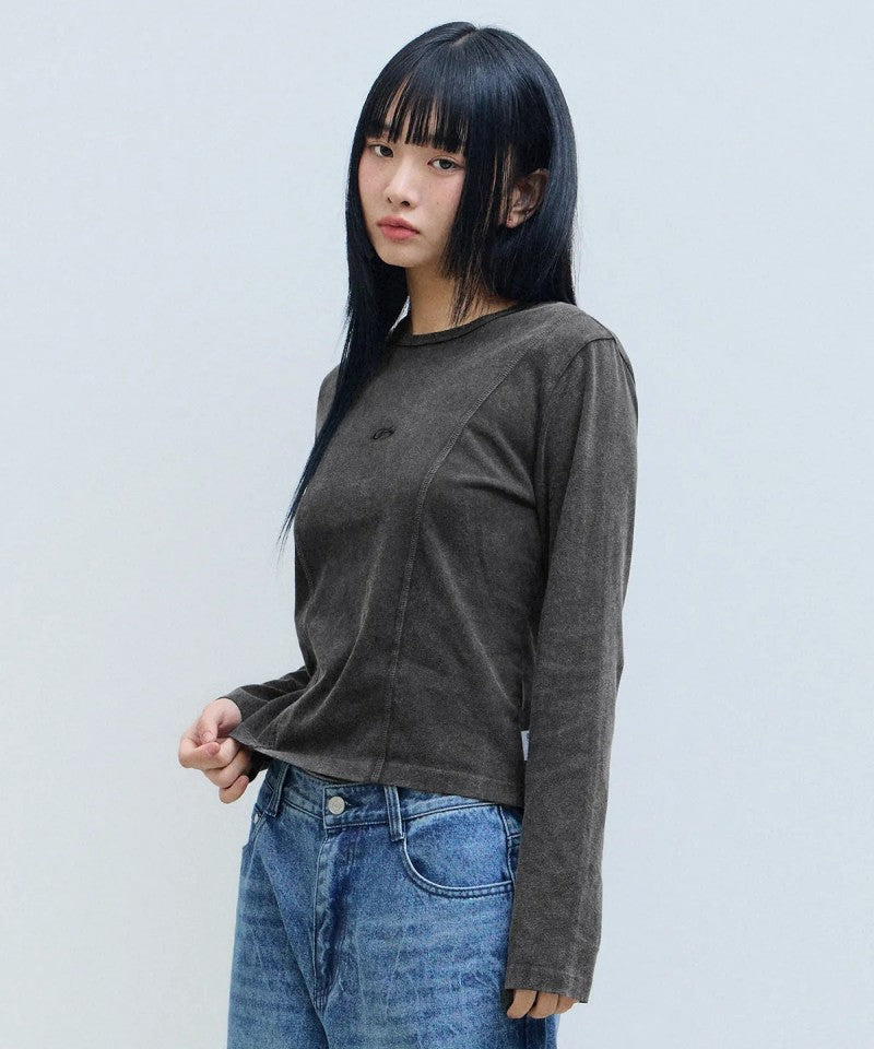 女款【WE ARE】韓國FILLUMINATE 刷舊馬甲線上衣 FBEFWLS001