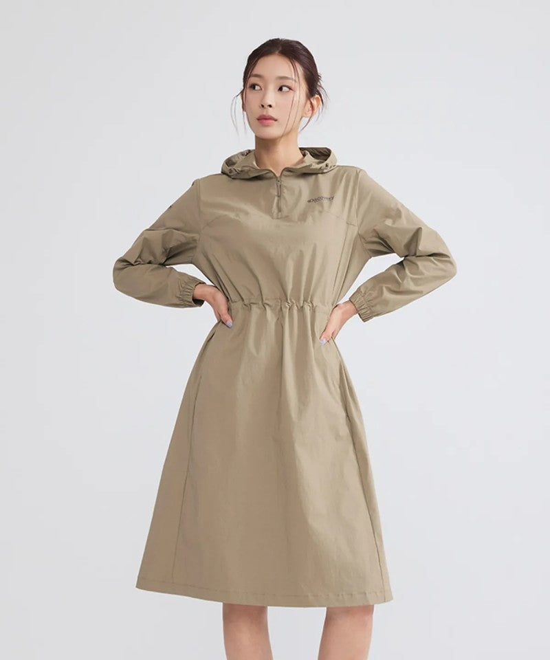 *Dis特價款* 女款【WE ARE】韓國Discovery連帽風衣連衣裙DWOP41054