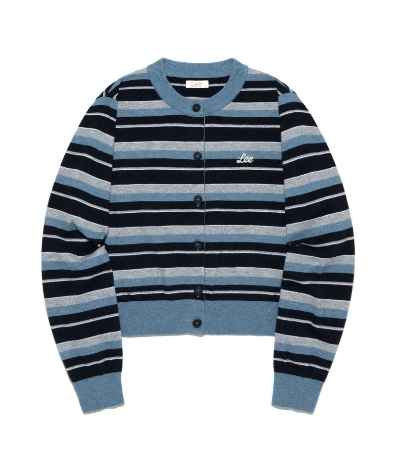 【WE ARE】韓國LEE 短版條紋針織衫LE2503CD61