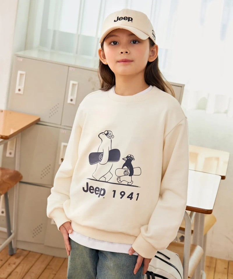 兒童款【WE ARE】韓國JEEP 綠標企鵝＆熊大學Ｔ KQ5TSU890