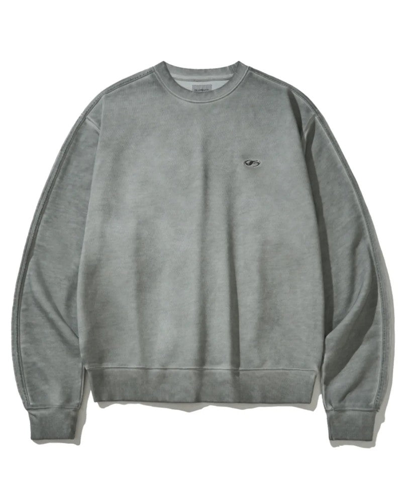 男女同款【WE ARE】韓國FILLUMINATE做舊圓領大學T衛衣FBEFUTM001