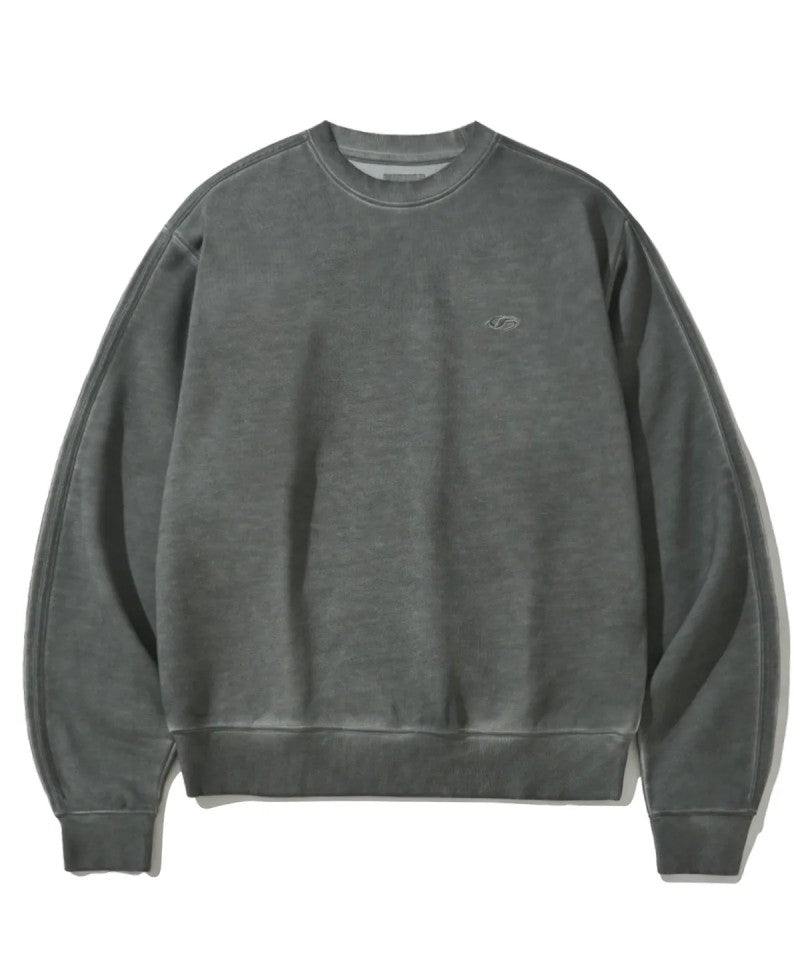 男女同款【WE ARE】韓國FILLUMINATE做舊圓領大學T衛衣FBEFUTM001