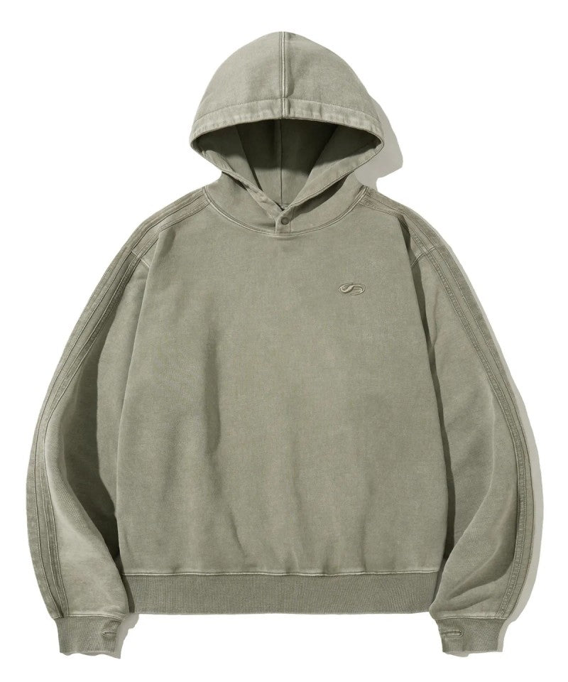 男女同款【WE ARE】韓國FILLUMINATE做舊連帽大學T衛衣FBEFUTH002