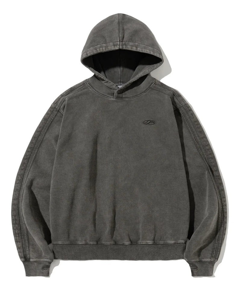 男女同款【WE ARE】韓國FILLUMINATE做舊連帽大學T衛衣FBEFUTH002