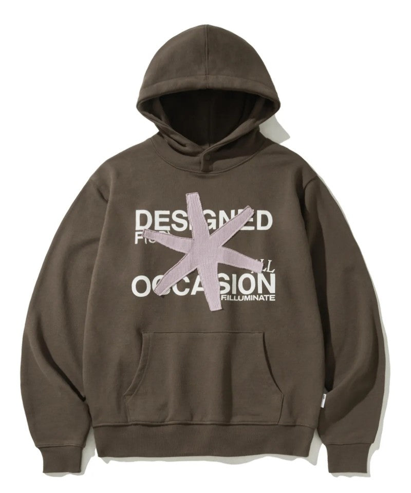 男女同款【WE ARE】韓國FILLUMINATE連帽字母大學T衛衣FBEFUTH001