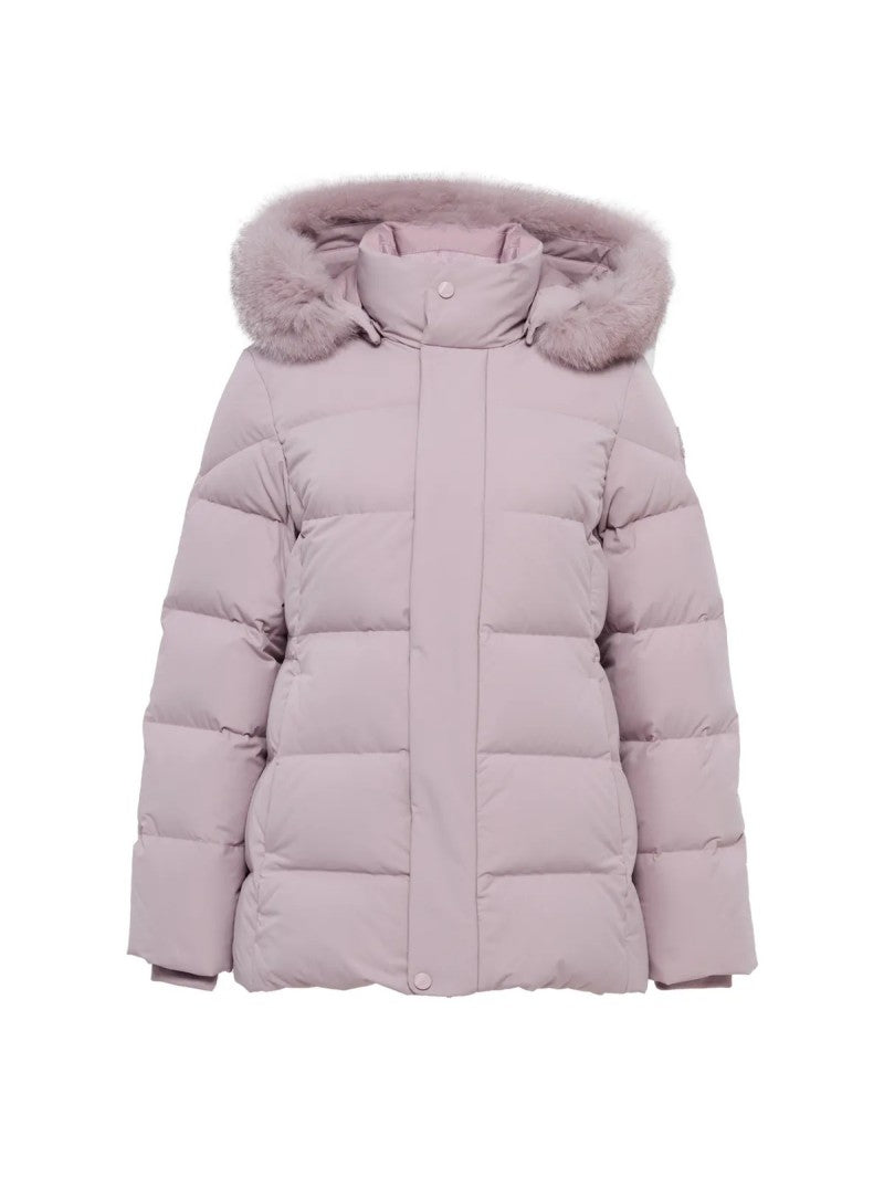 女款【WE ARE】韓國EIDER 中短款狐狸毛邊鵝絨外套DWW25532