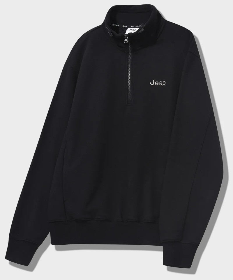 【WE ARE】韓國JEEP休閒半拉鏈領大學T衛衣JQ5TSU835