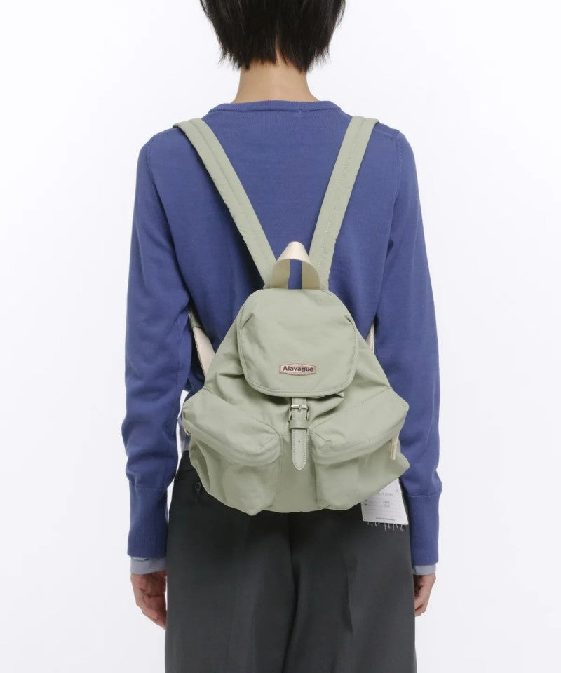 【WE ARE】韓國ALAVAGUE休閒雙肩背包폴라럭색 S