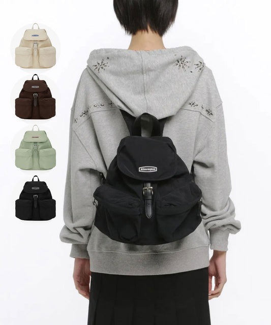 【WE ARE】韓國ALAVAGUE休閒雙肩背包폴라럭색 S