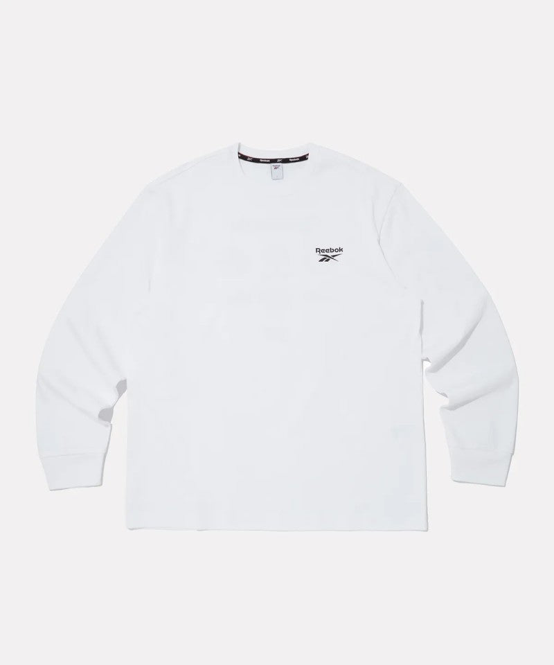 男款【WE ARE】韓國reebok logo膠印長袖Ｔ RETS5FL21