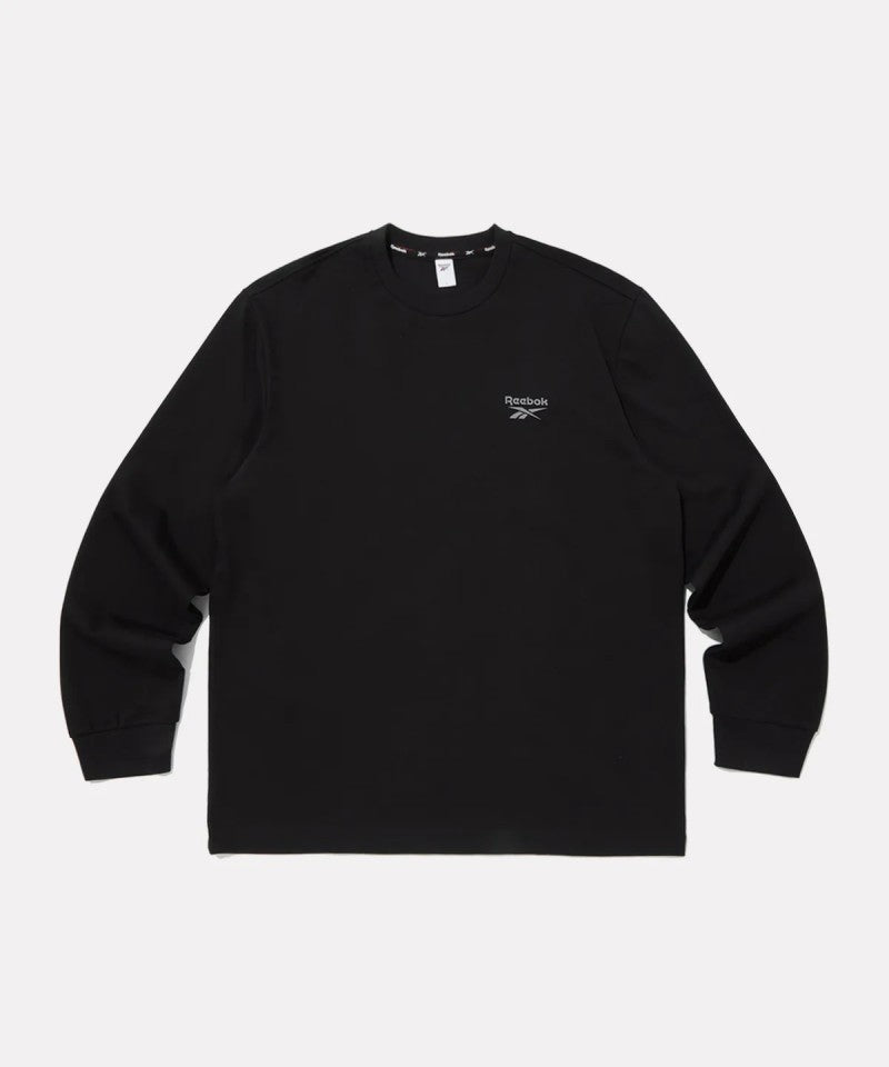 男款【WE ARE】韓國reebok logo膠印長袖Ｔ RETS5FL21