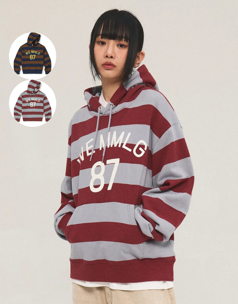 【WE ARE】韓國MMLG 寬條紋帽T MMLGBE2THD019M25
