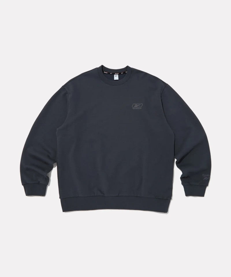 男款【WE ARE】韓國reebok 刺繡圓領大學T RETS5FM25