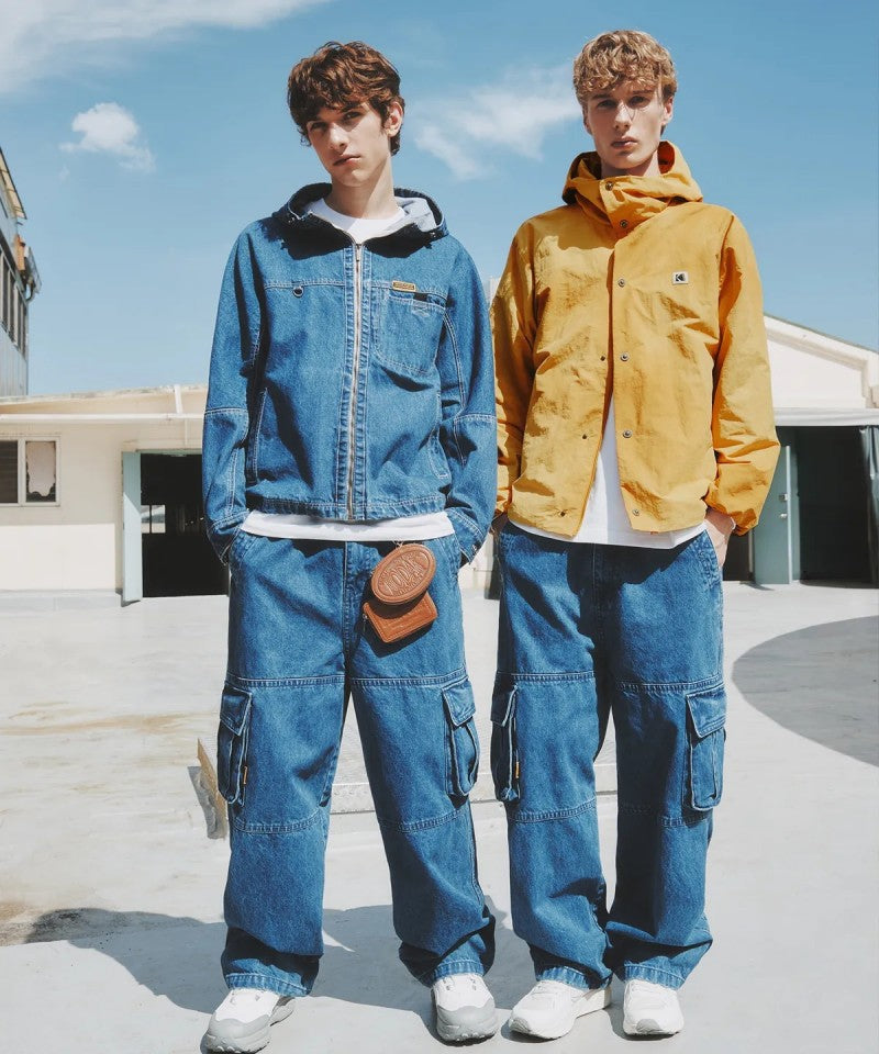 【樣品優惠現貨】【WE ARE】韓國KODAK柯達牛仔工裝褲K5323LPT85