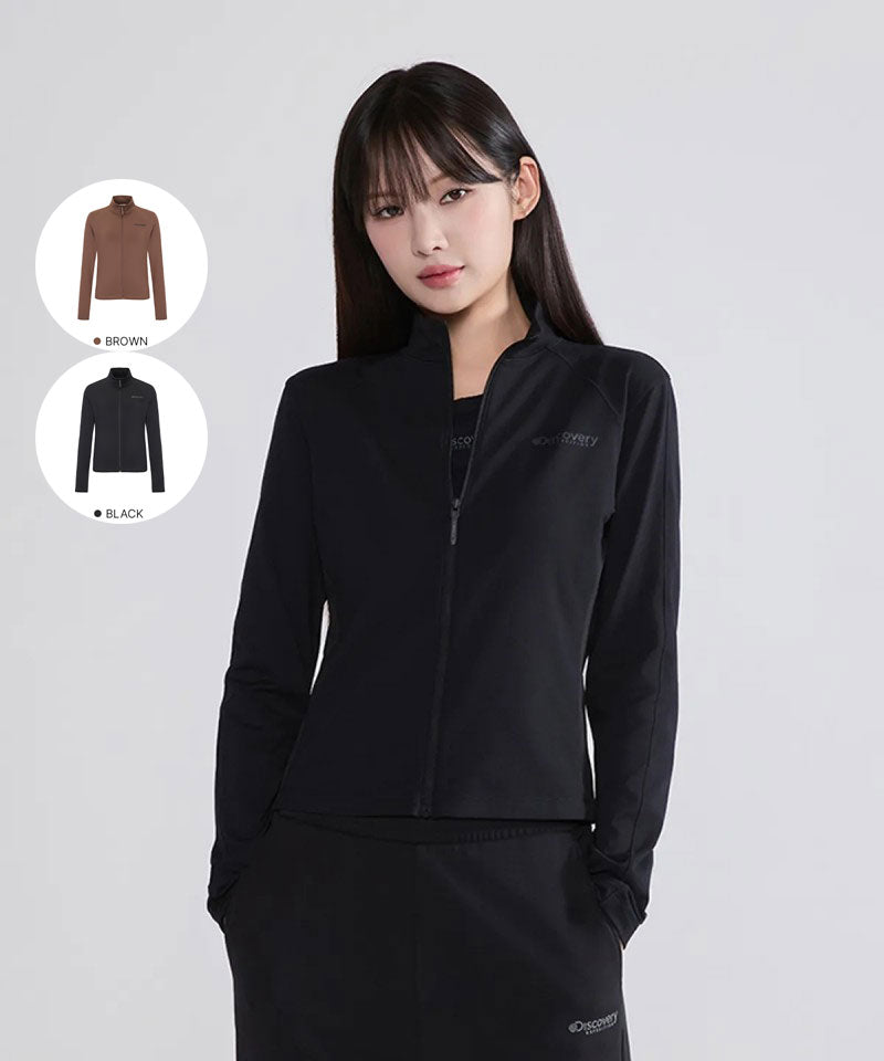 【WE ARE】韓國Discovery 立領拉鏈長袖上衣外套DWZT41054