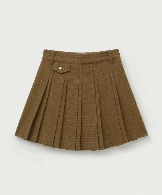 【WE ARE】韓國Satur休閒百褶短裙SA253WSK01