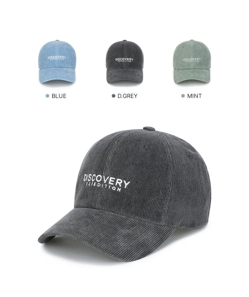 【WE ARE】韓國Discovery休閒燈芯絨棒球帽DXCP7125N