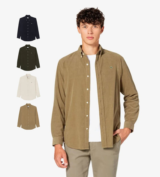 男款【WE ARE】韓國LACOSTE鱷魚休閒襯衫CH742E55N