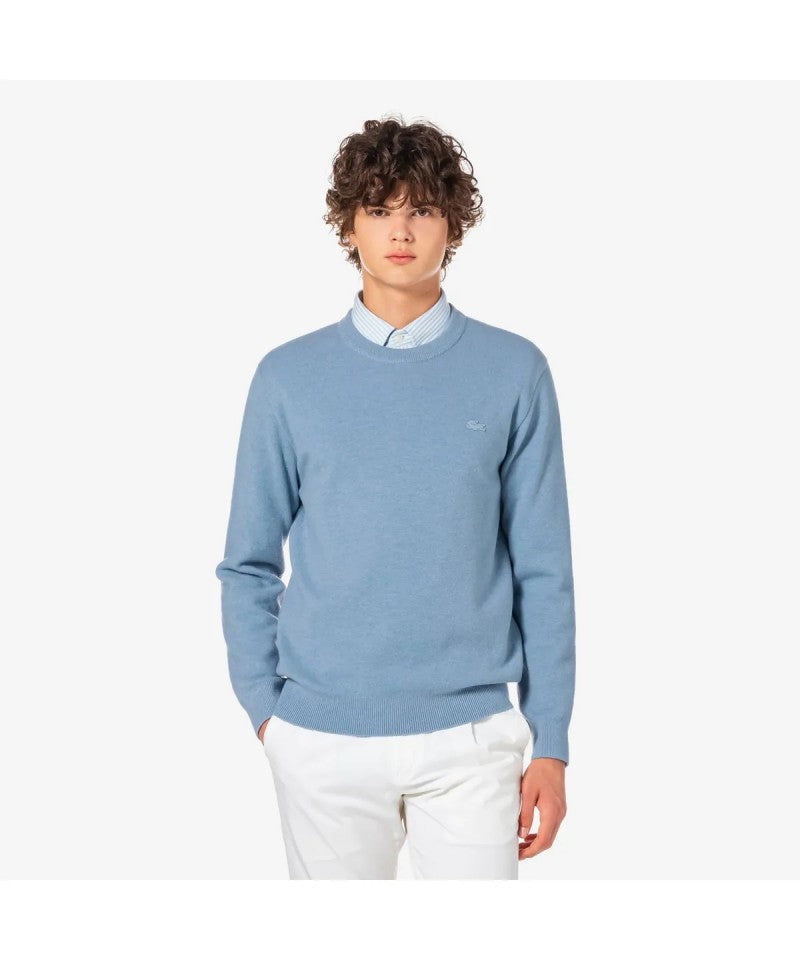 男款【WE ARE】韓國LACOSTE鱷魚圓領大學T衛衣AH596E55N